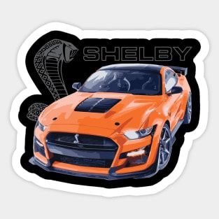 twister orange gt500 shelby cobra mustang Sticker